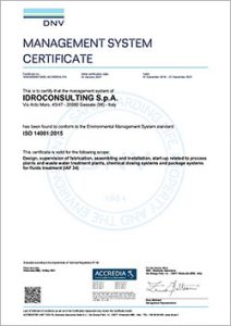 Certificate uni en iso14001 2015 idroconsulting december2021